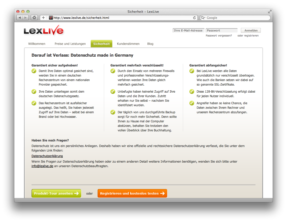 Corporate Karma entwirft neue LexLive Landingpage