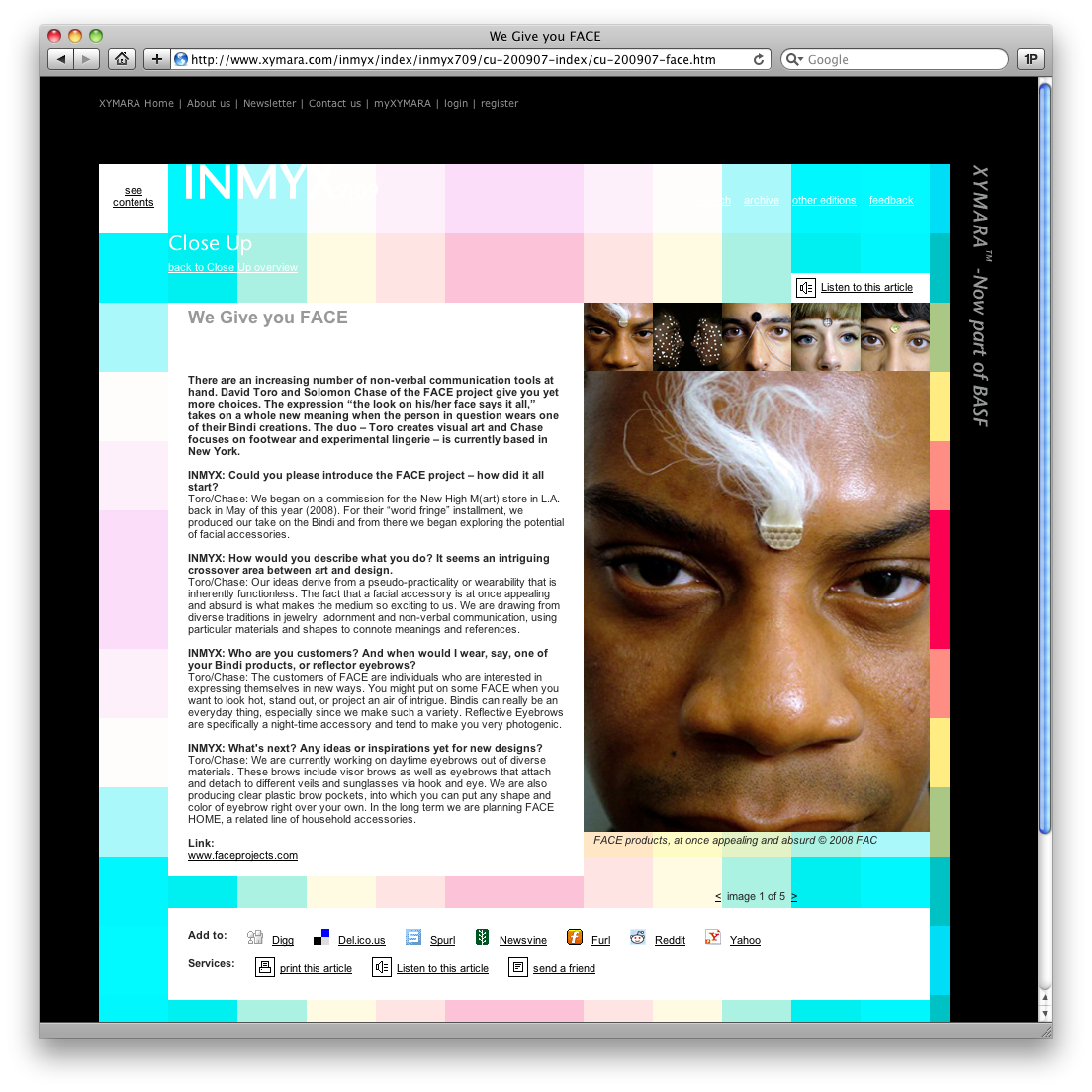 Designmagazin INMYX für Ciba