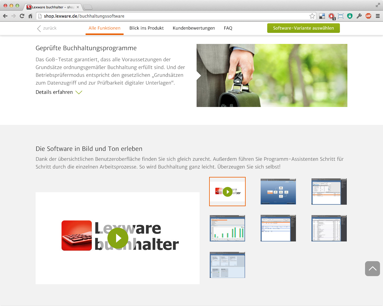 Lexware Shop Relaunch