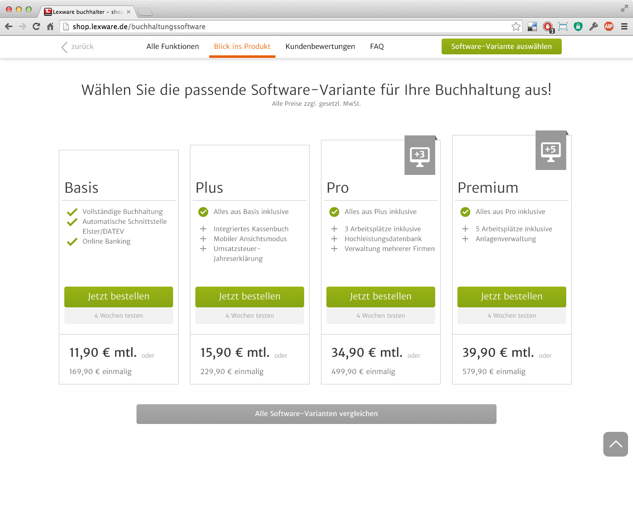 Lexware Shop Relaunch